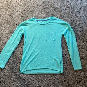 Teal Sweater with Pocket